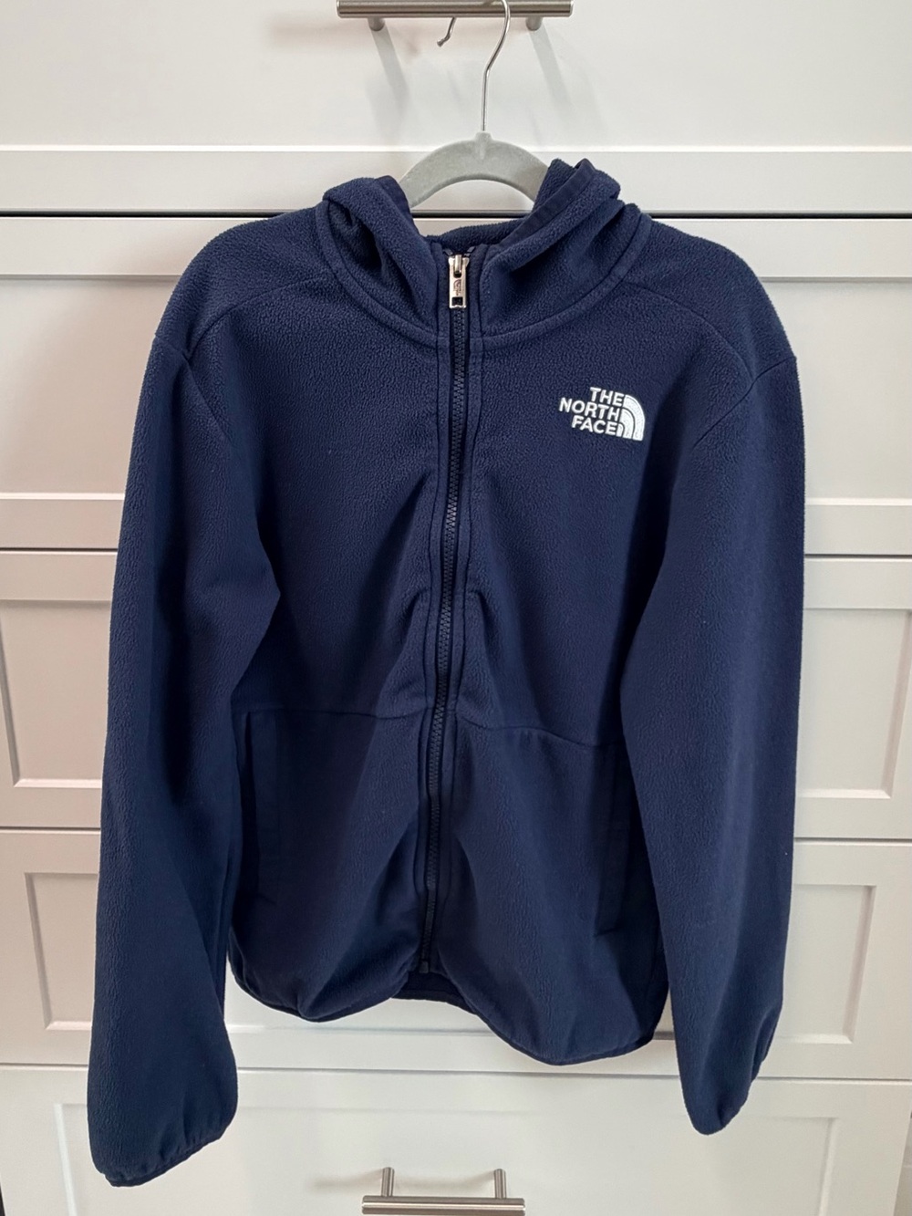 The North Face Kids Navy Zip-Up Hooded Fleece